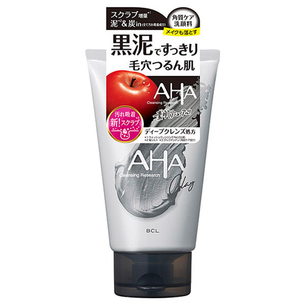 [BCL] Cleansing Research AHA Black Mud Clay Facial Wash Cleanser 120g