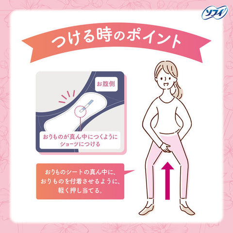 [Unicharm] Sofy Ninkatsu Orimono Sheets – Ovulation Tracker Pads (3 Boxes, 30 Sheets Total)
