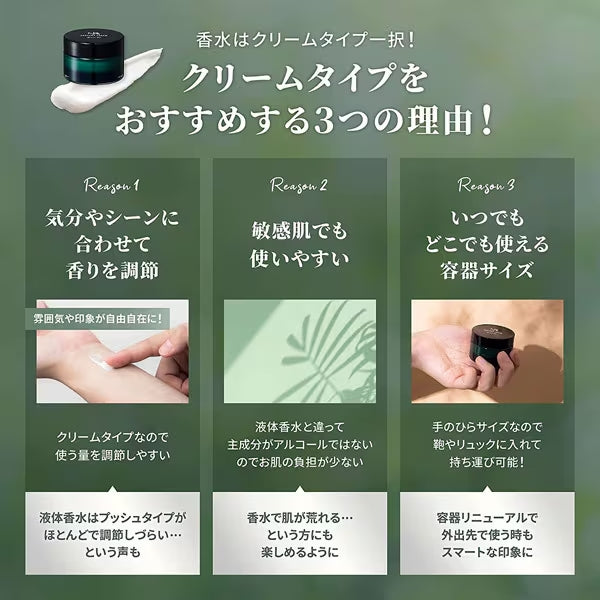 [GLOBAL OFFENCE] NULL Perfume Cream Solid Kneaded Perfume Green Tea 30g