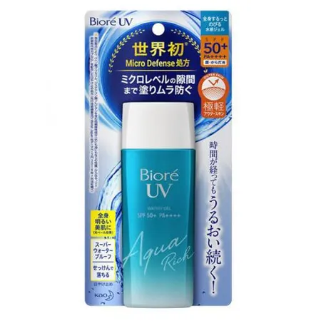 [KAO] Biore UV Aqua Rich Watery Gel For All Skin Type  Sunscreen SPF50+ PA++++ 70ml