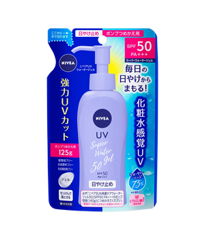 [KAO] NIVEA Japan UV Super Water Gel Sunscreen Pump SPF50+ PA+++ 140ml