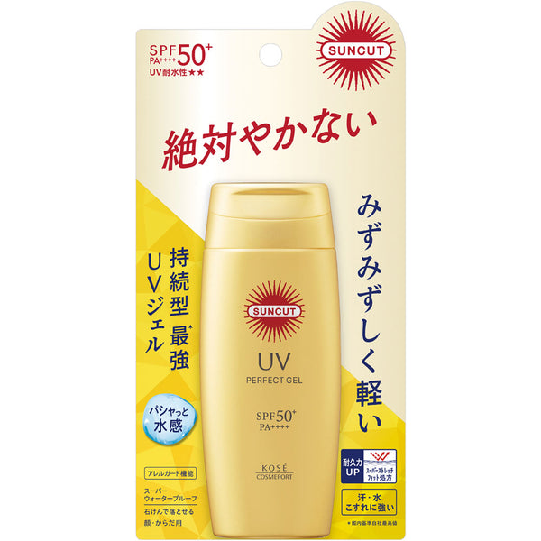 [KOSE] Cosmeport SUNCUT Gold Perfect UV Gel Sunscreen SPF50+ PA++++ 80g