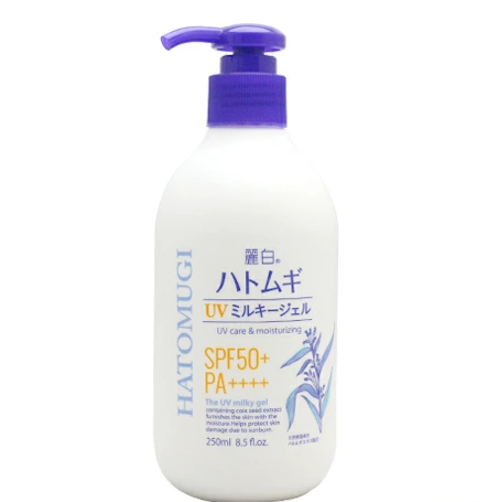 [REIHAKU] Hatomugi Moisturizing UV Milky Gel SPF50+ PA++++ 250ml